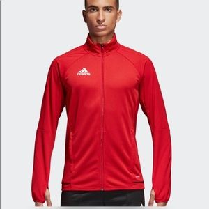 Red Adidas Trio 17 Training Jacket Size Small
